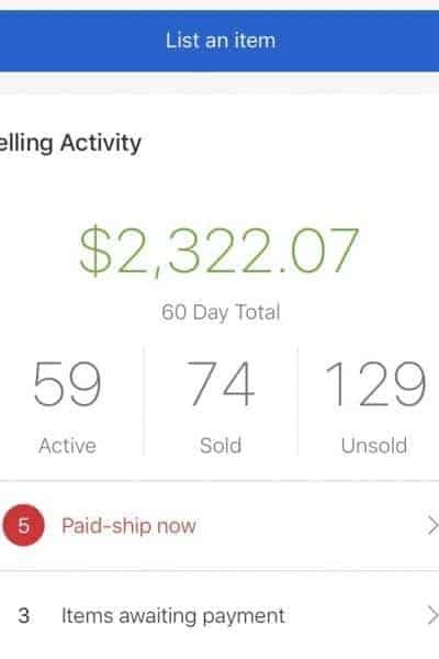 A crop top to sell on eBay