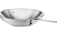 All-Clad 6414 SS Copper Core 5-Ply Bonded Dishwasher Safe Open Stir Fry Pan / Cookware, 14-Inch, Silver
