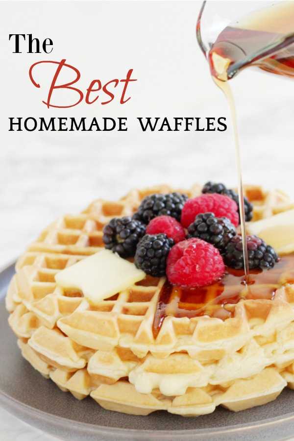 Best Homemade Fluffy Waffle Recipe [Double Batch]