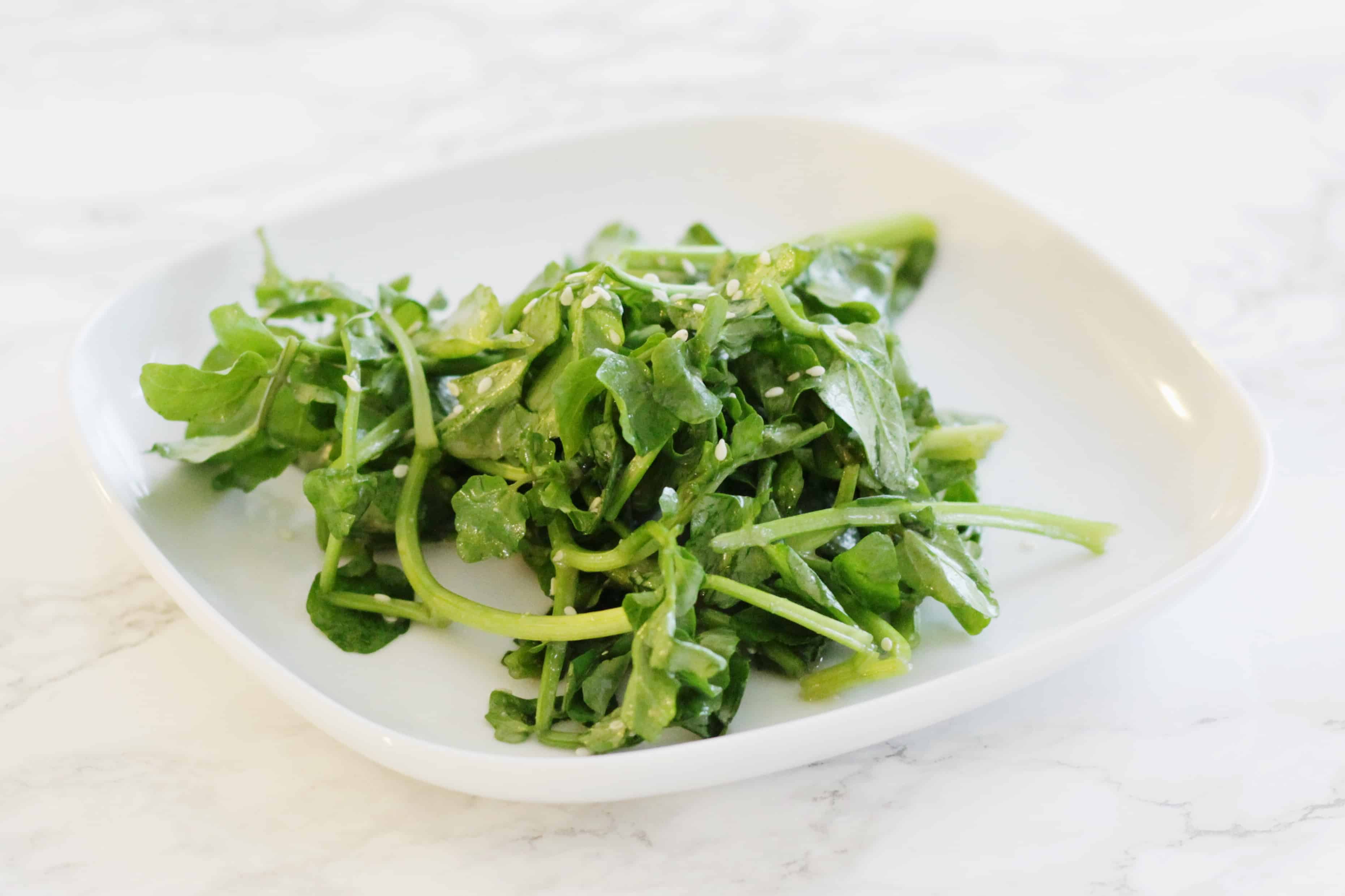 Superfood Watercress with LemonMiso Dressing Recipe Only Takes Five
