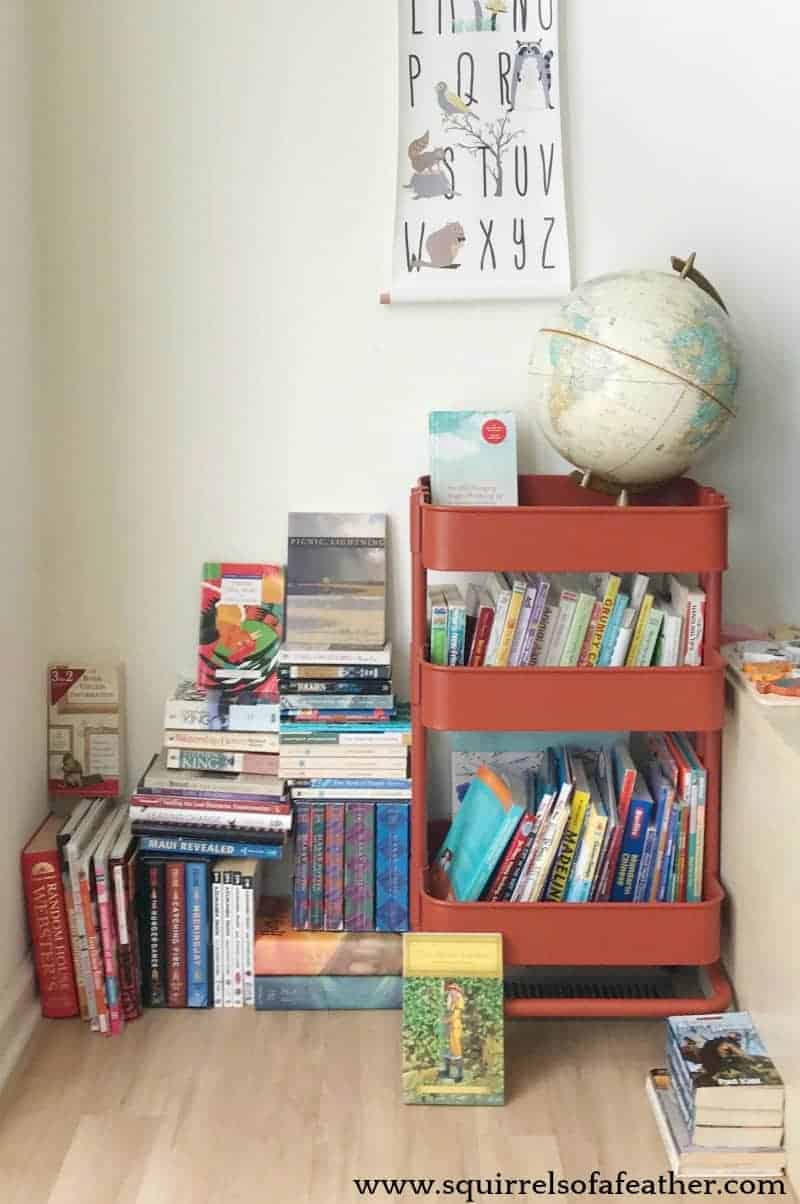 Books decluttered using the KonMari method