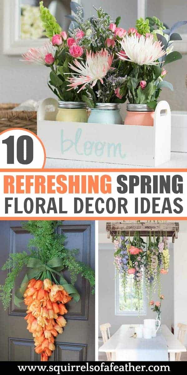 A collection of spring floral decor ideas