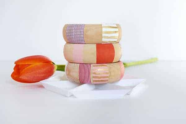 Colorful bangles and a tulip