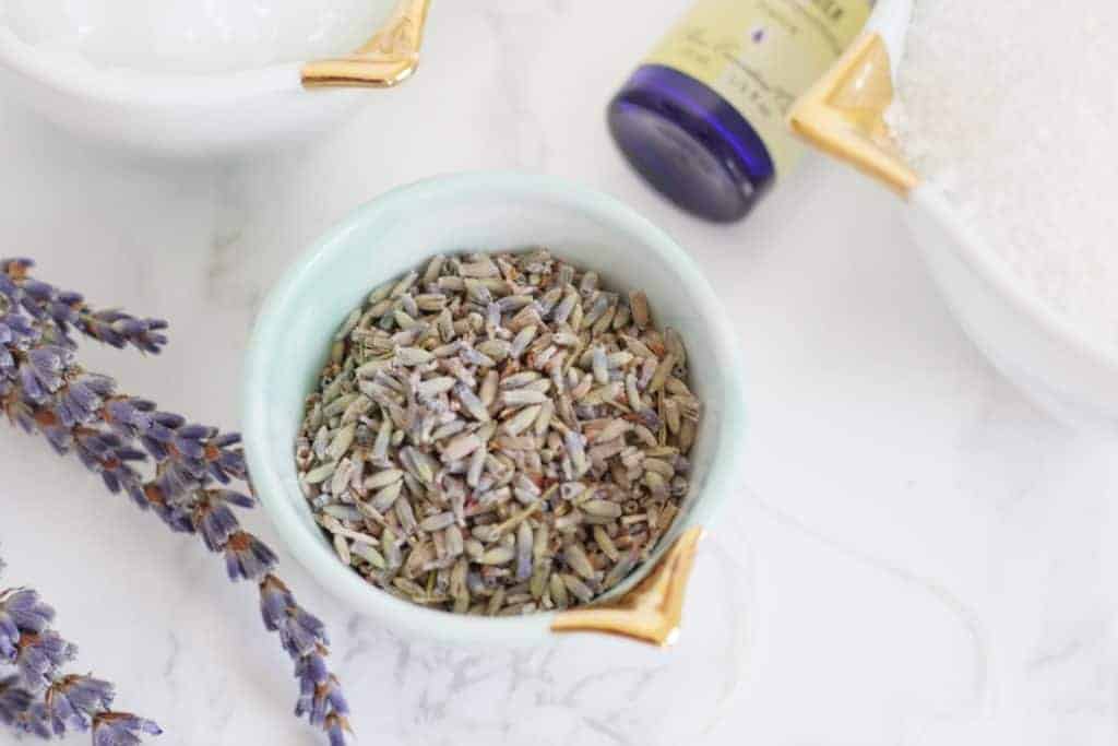 Lavender and Earl Grey sugar scrub