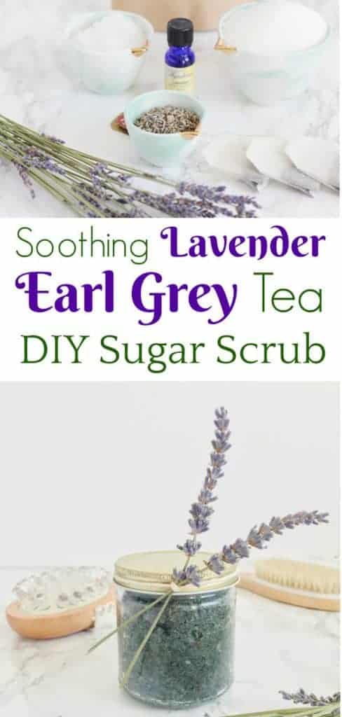 Lavender Earl Grey sugar scrub
