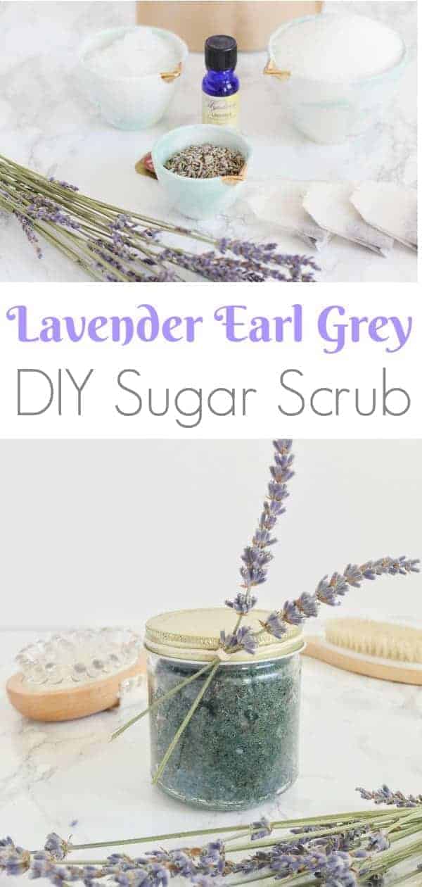 DIY Lavender Earl Grey Sugar Scrub