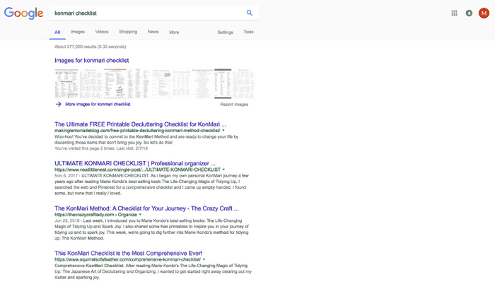 A screenshot of an effective SEO strategy