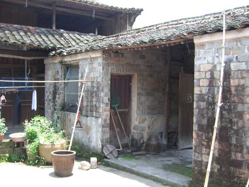 A run-down house in China