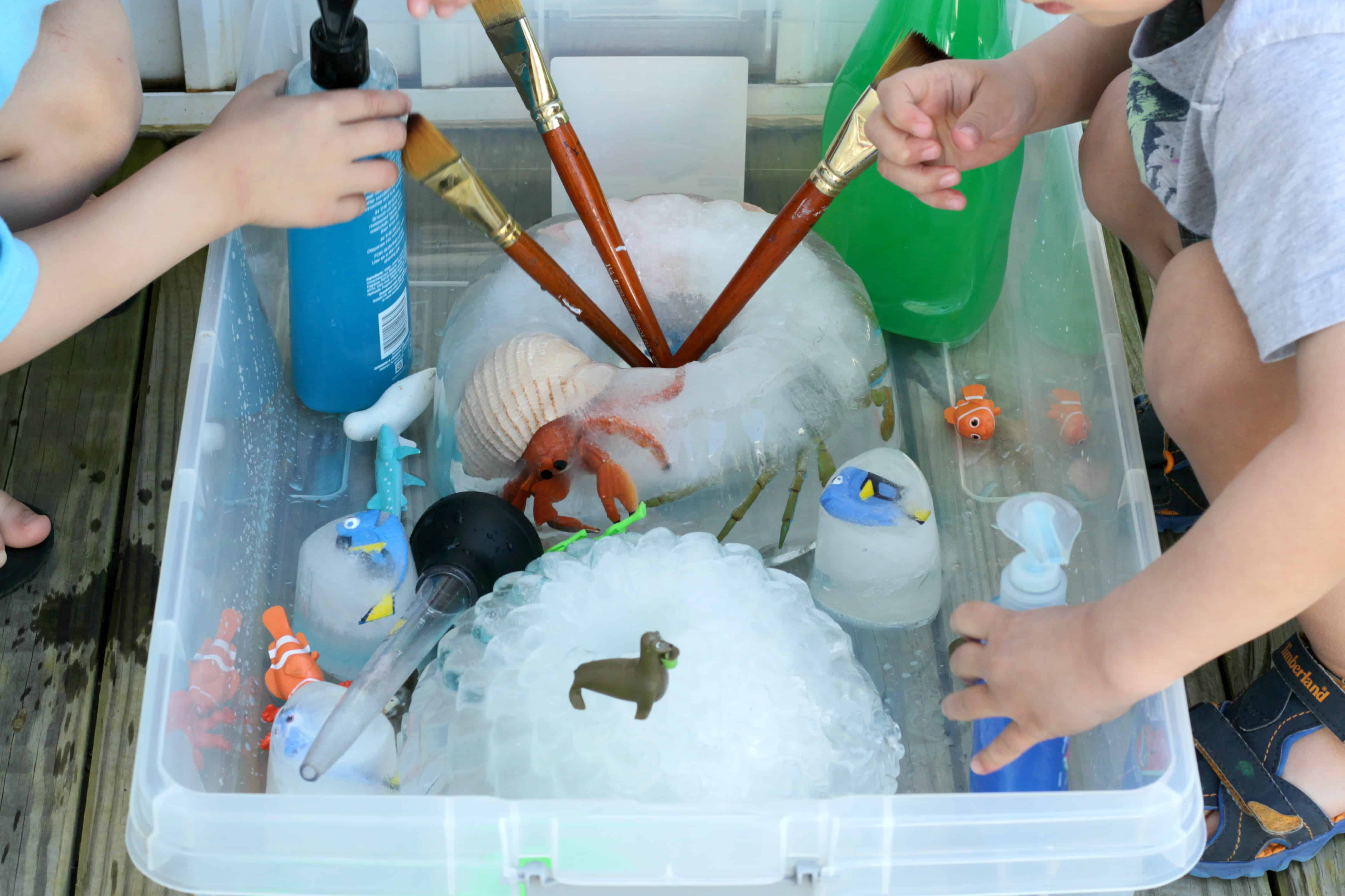 Sensory ice play