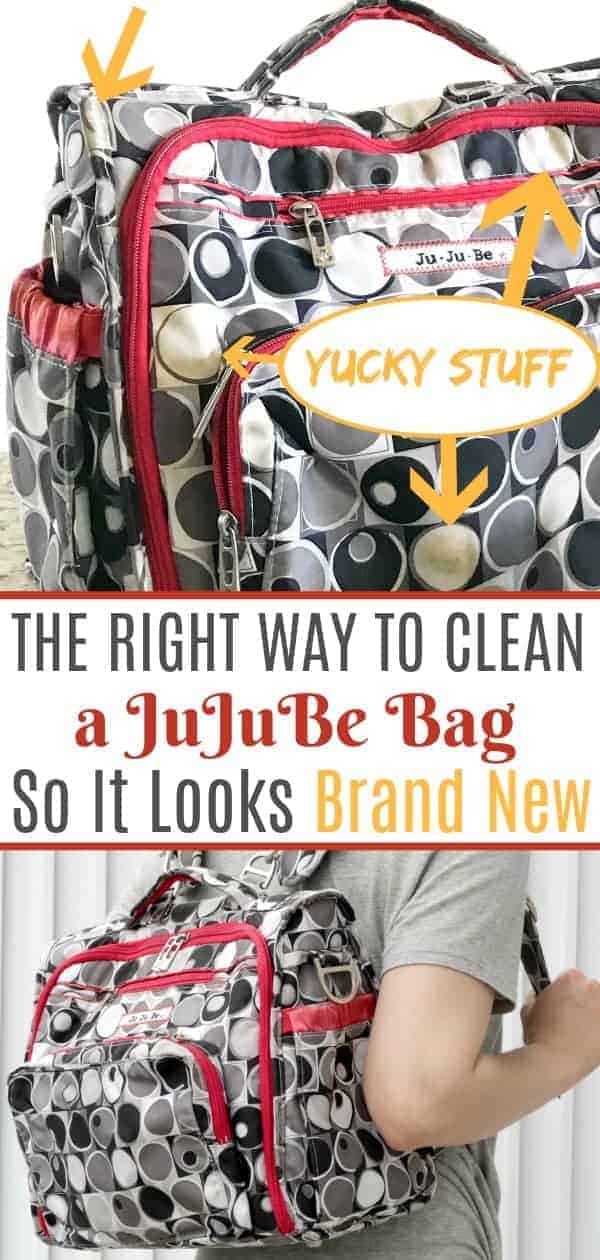 How to Clean Your JuJuBe Diaper Bag (So It Looks Brand New Again!)
