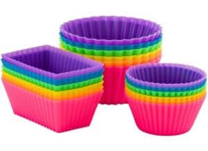Colorful silicone baking cups