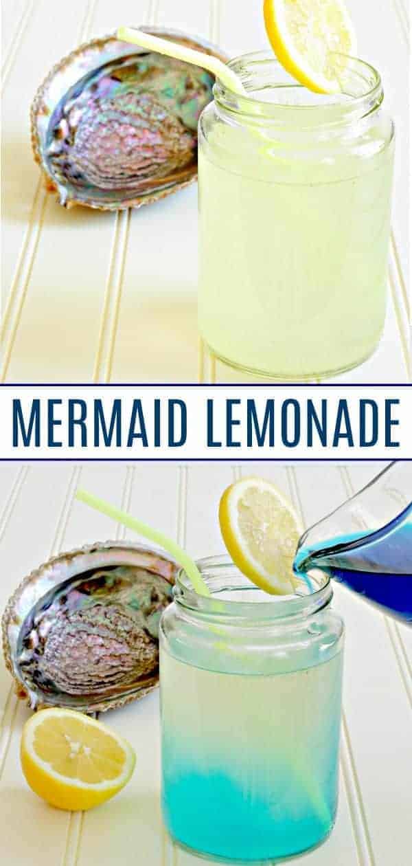 Mermaid lemonade changing color