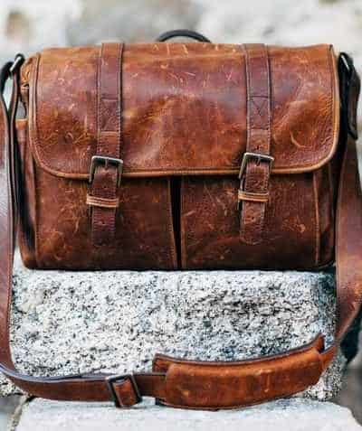 A trendy DIY camera bag