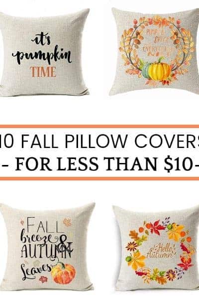 10 Best Fall Pillow Covers Under $10