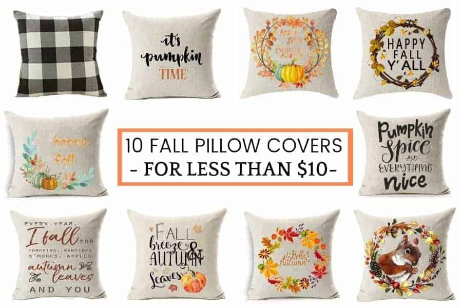 10 Best Fall Pillow Covers Under $10