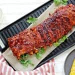 Instant Pot ribs with spicy Korean bbq sauce