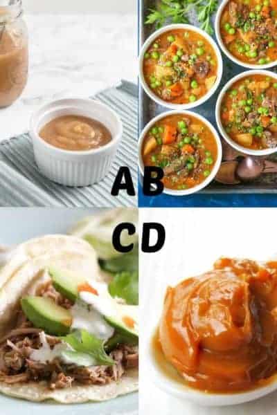 Best Instant Pot recipes for letters A-D