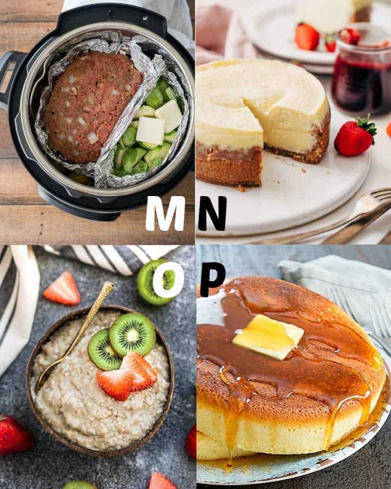 Best Instant Pot recipes for letters M-P