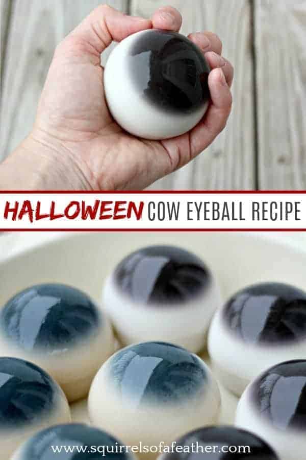 Giant edible eyeballs on a plate