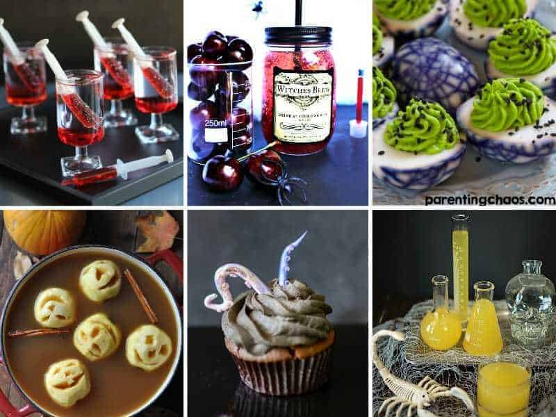 Halloween drinks and foods for party