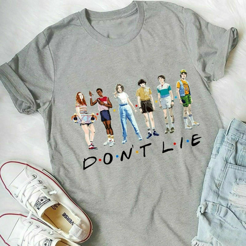A shirt that says friends don't lie