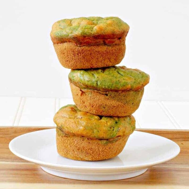 A stack of healthy muffins