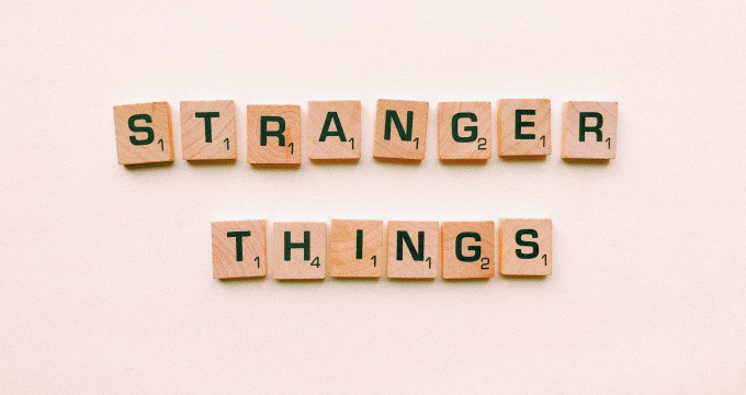 Stranger Things gift Scrabble pieces