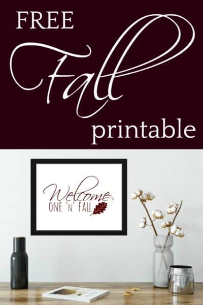 Fall printable for decoration