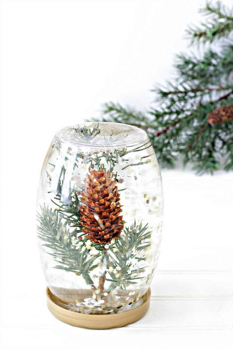 A pine cone calming bottle