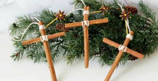 Cinnamon Stick Ornaments for Christmas Tree
