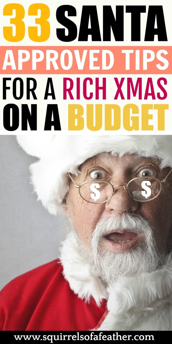 Santa excited about Christmas budget