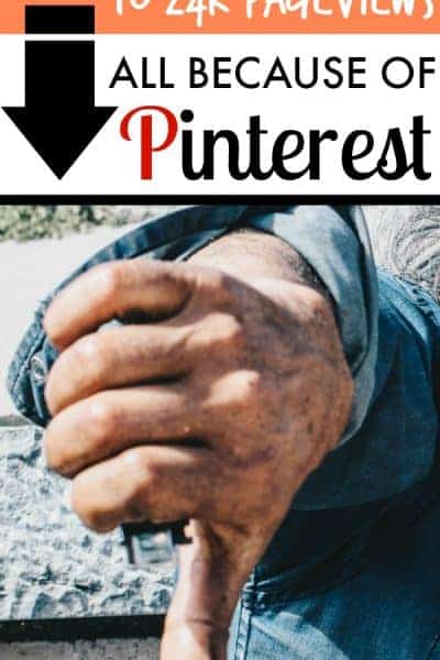 Man giving thumbs down to Pinterest