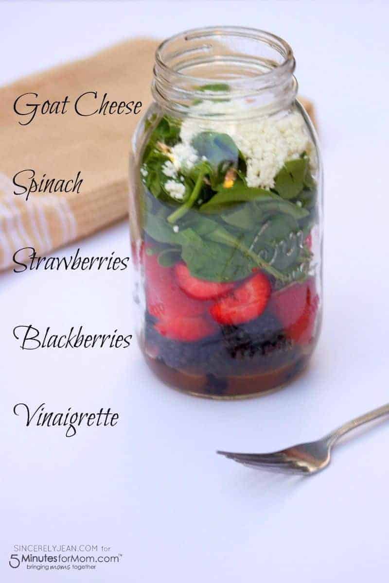 Creating mason jar for work lunch