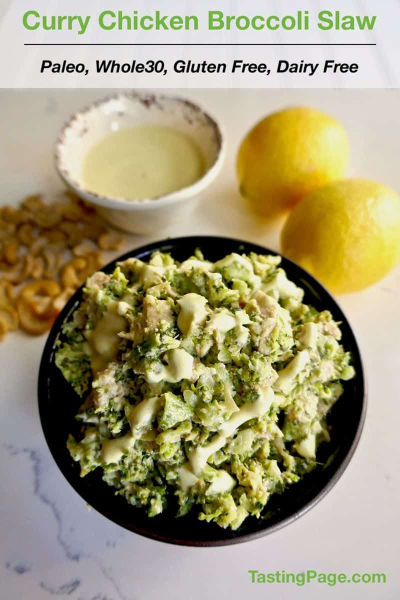 Curried broccoli slaw