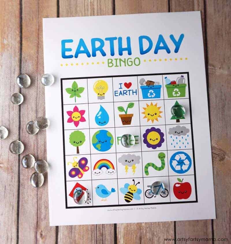 Earth Day bingo printable