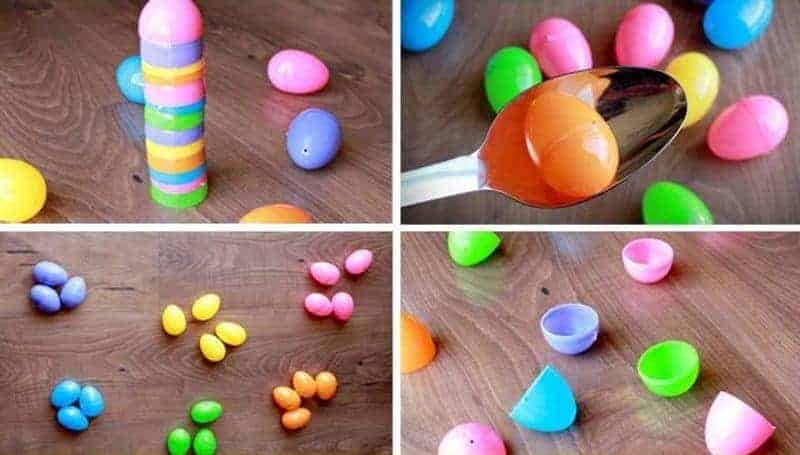 Four Easter games using eggs