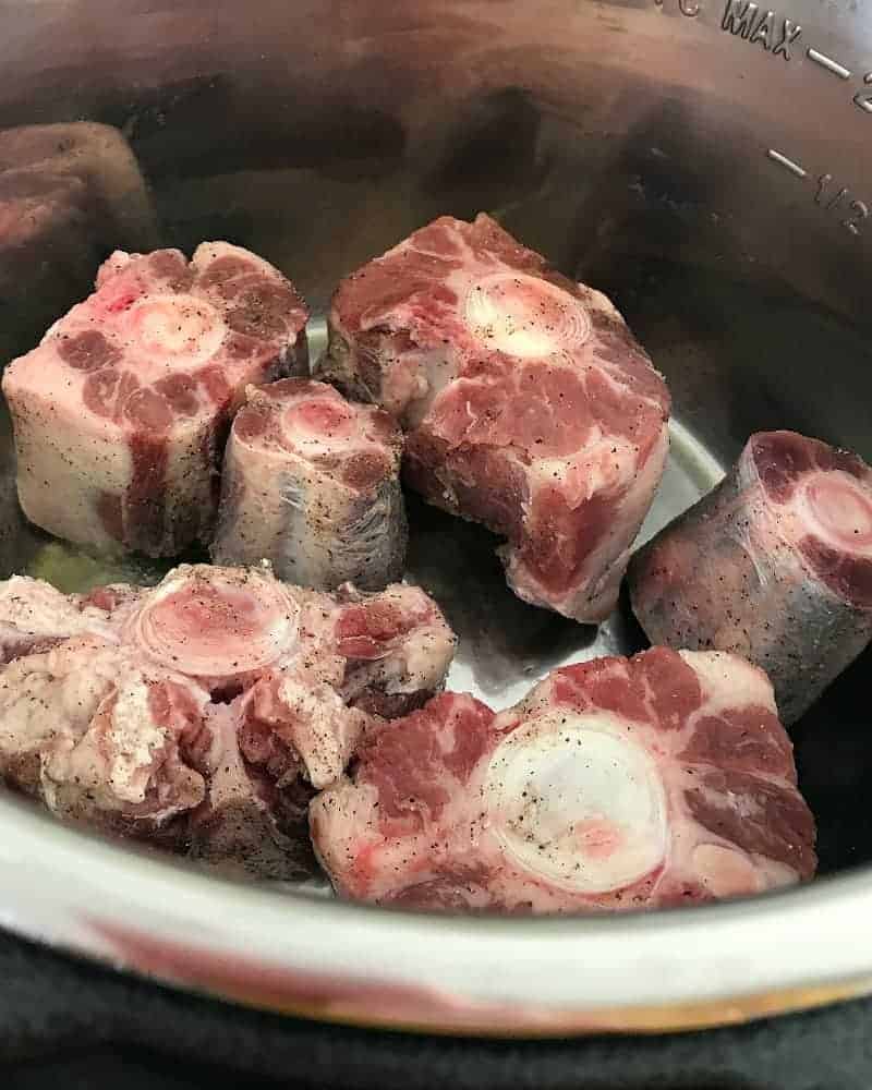 Using sauté function to sear oxtail in Instant Pot