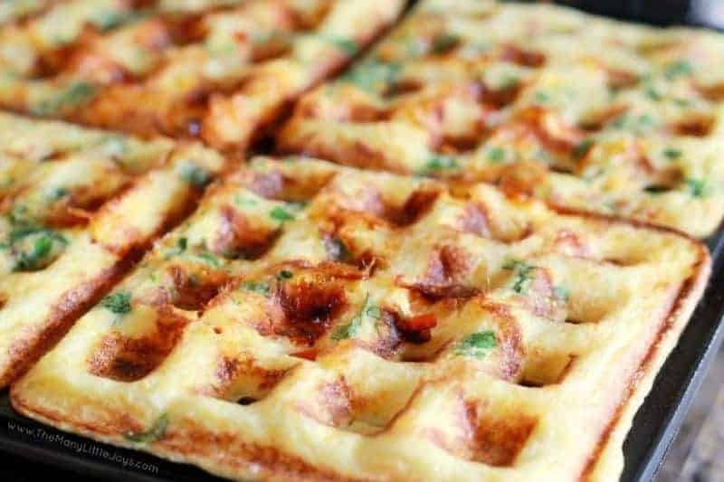 Close up of a waffle potato