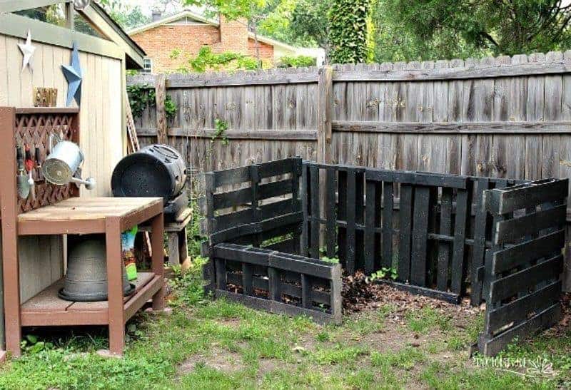 DIY compost heap for Earth Day
