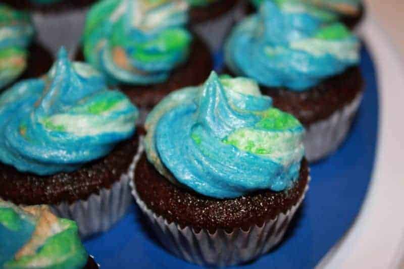 Earth Day cupcakes