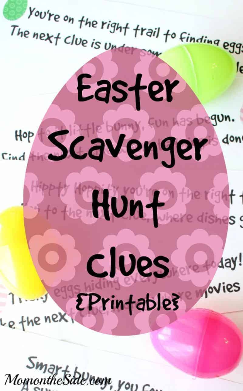 Easter Scavenger hunt clue game