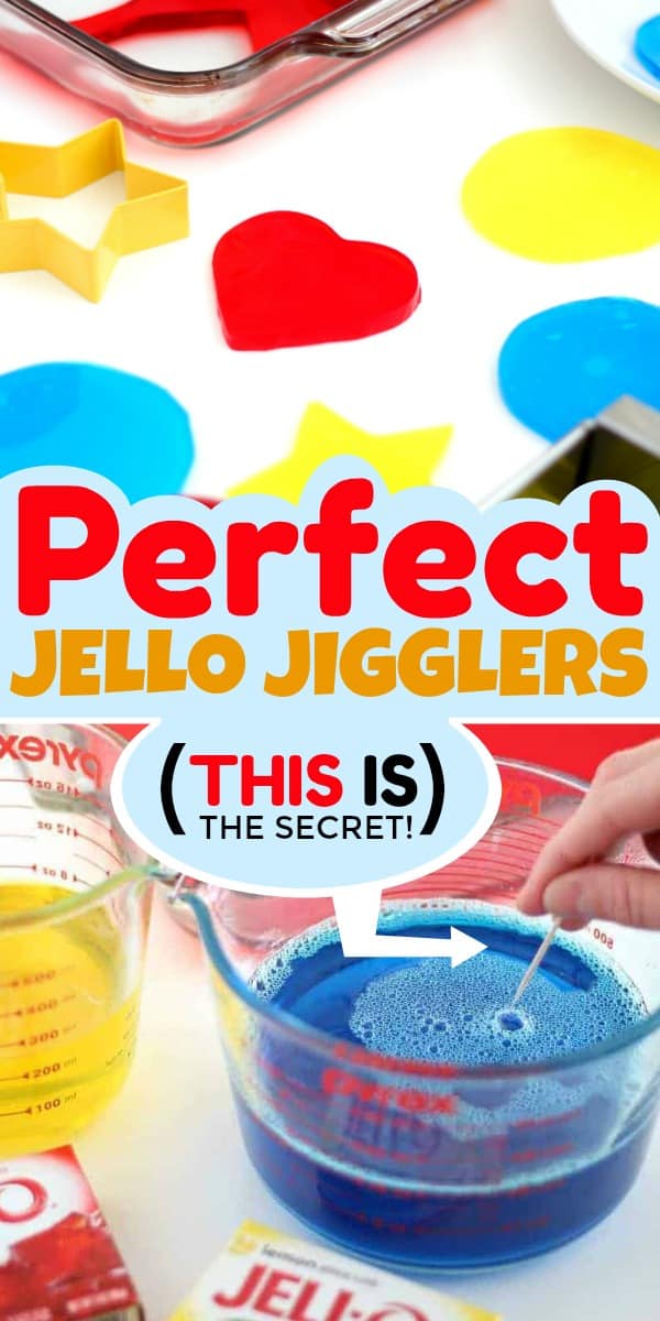 A hand popping bubbles in Jello Jigglers