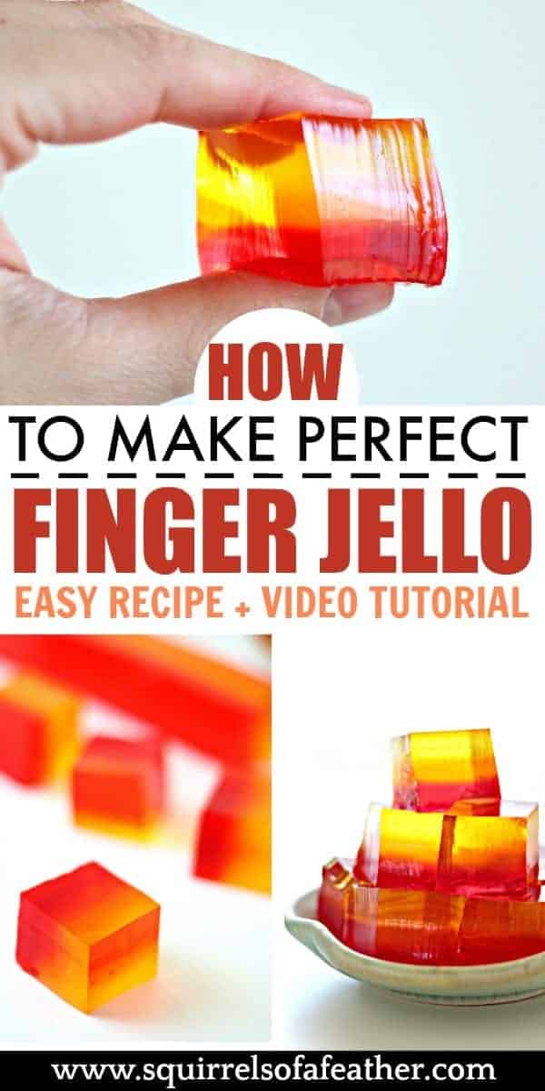 Steps to making finger jello