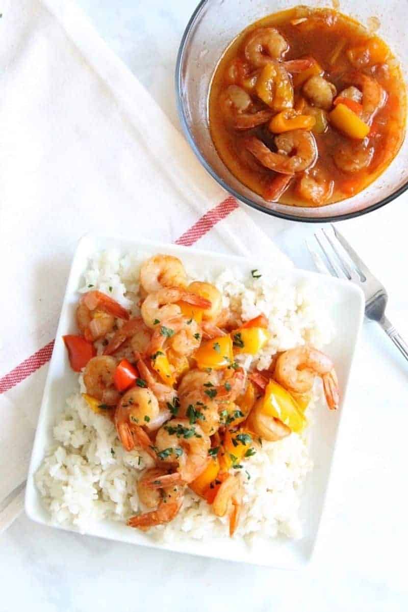 Red Chinese shrimp Instant Pot recipe