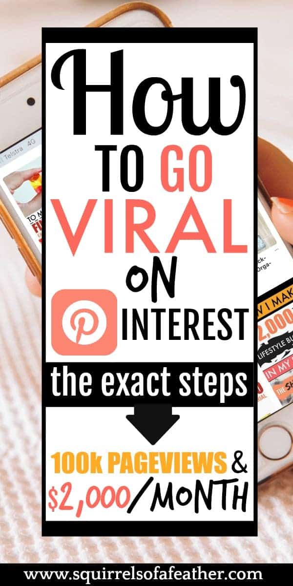 A woman making money from home with Pinterest