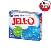 JELL-O Berry Blue Gelatin Dessert Mix (3 oz Boxes, Pack of 6)