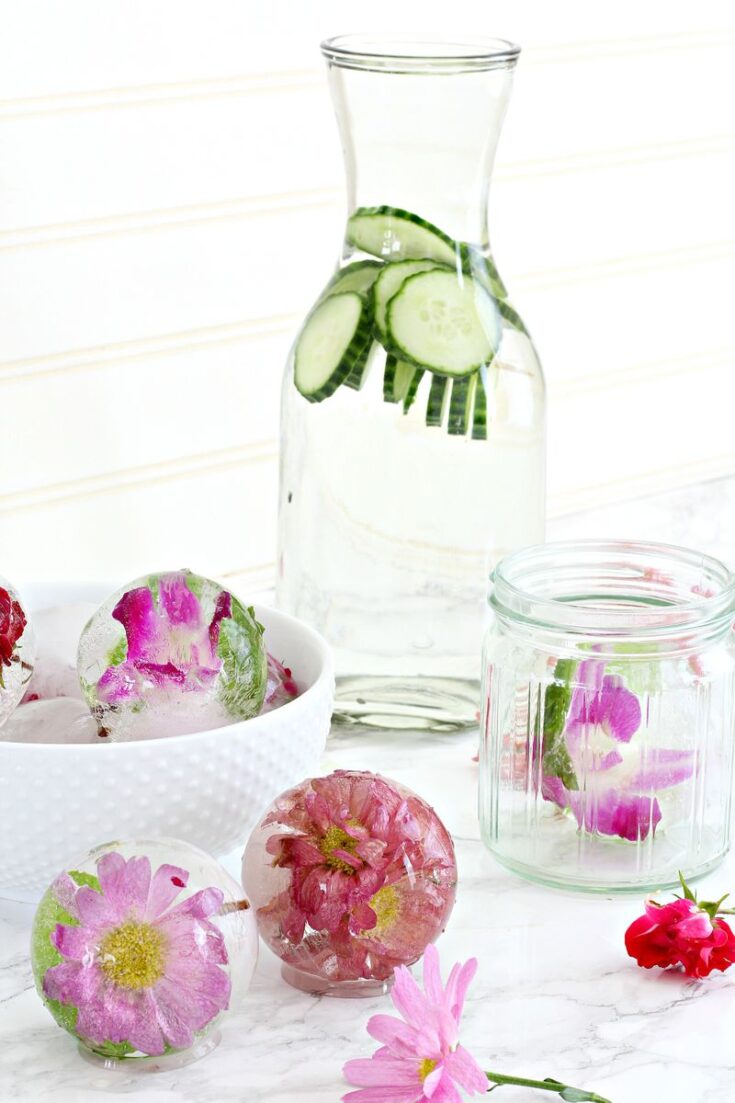 Put Edible Flowers in Ice Cubes for Perfectly InstaWorthy Drinks