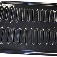 Whirlpool 4396923 Porcelain Broiler Pan and Grid, Black