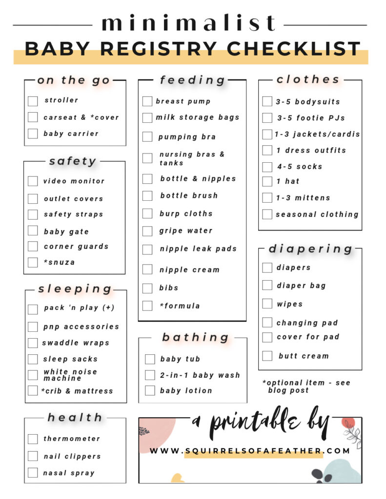 baby registry checklist 2022 pdf baby registry checklist 2022 pdf